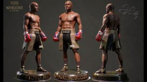 مدل سه بعدی کاراکتر بوکسور Floyd Mayweather