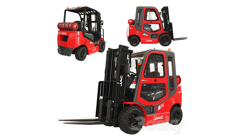 مدل سه بعدی لیفت تراک Fork Lift Truck JAC CPCD 25