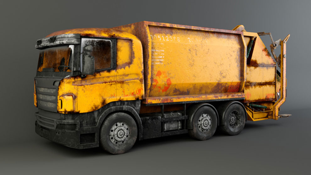 مدل سه بعدی ماشین آشغال Garbage Truck