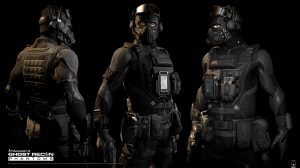 مدل سه بعدی کاراکتر گارد ویژه Ghost Recon Phantom