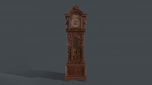 مدل سه بعدی ساعت قدیمی Grandfather Clock