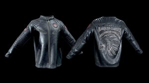 مدل سه بعدی کت موتورسوار Biker Jacket