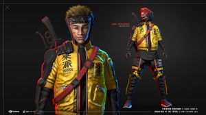 مدل سه بعدی کاراکتر سایبرپانک Cyberpunk Mercenary