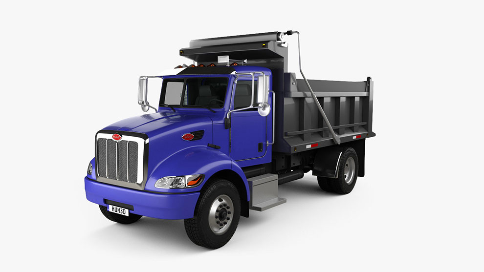 مدل سه بعدی کامیون Peterbilt 340 Dump Truck 2009