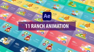 پروژه افترافکت مجموعه موشن مزرعه Ranch Animation