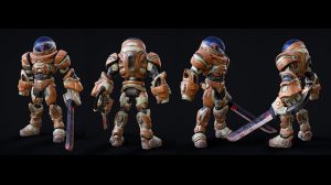 مدل سه بعدی لباس فضانورد فانتزی Space Suit
