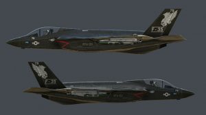 مدل سه بعدی جت جنگی F35 Game Ready