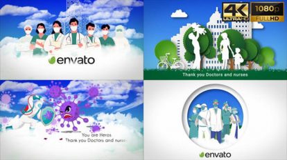 پروژه افترافکت افتتاحیه پزشکی Medical Healthcare Are Heroes