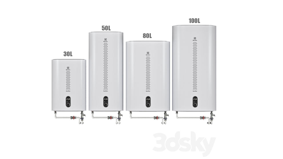 مجموعه مدل سه بعدی آبگرمکن Set Water heater Electrolux