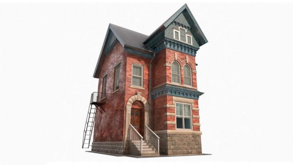 مدل سه بعدی خانه عصر ویکتوریا Victorian House