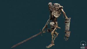 مدل سه بعدی جنگجو اسکلتی Ancient Skeleton Warrior