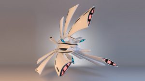 مدل سه بعدی فضاپیما Concept of Spaceship Crow