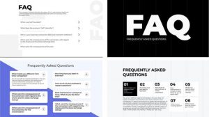 پروژه افترافکت نمایش سوال و جواب FAQ Questions Answers
