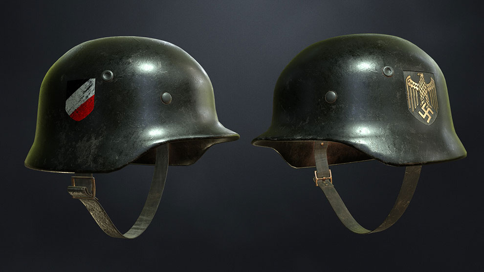 مدل سه بعدی کلاه جنگی M40 Stahlhelm