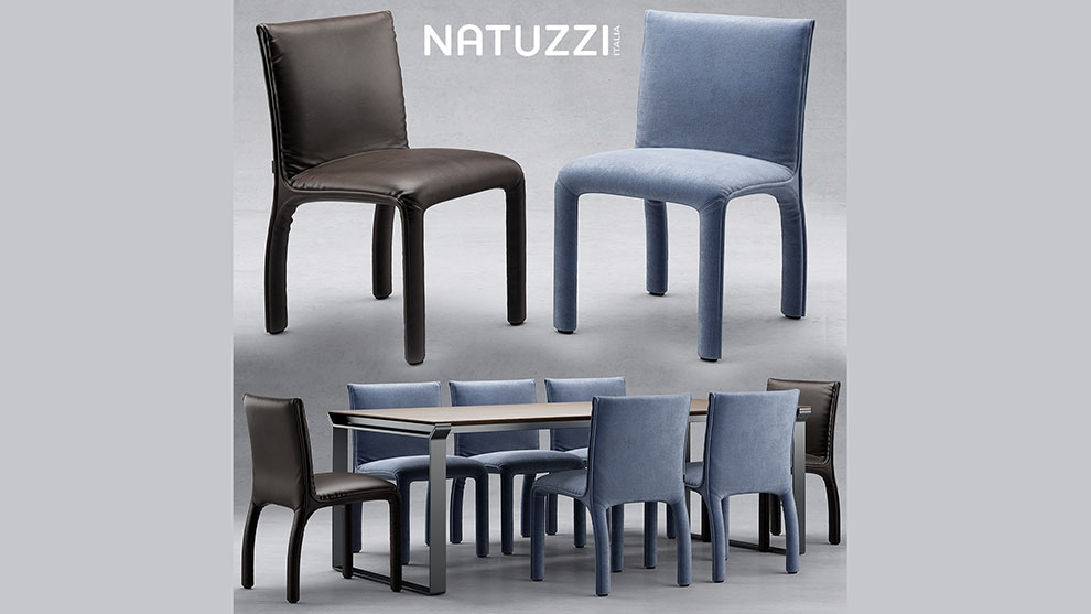 مدل سه بعدی میز و صندلی Natuzzi Italia Table Chair