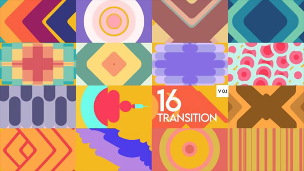 Transitional Package پروژه افترافکت مجموعه ترانزیشن Transition Package - مغزابزار