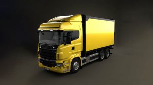 مدل سه بعدی کامیون اسکانیا Scania R 730 Box Truck 2010