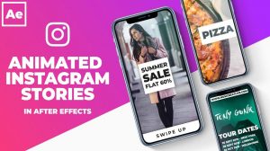 آموزش ساخت موشن گرافیک استوری اینستاگرام Animated Instagram Stories