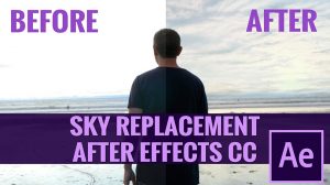 آموزش تعویض زمینه آسمان در افترافکت Sky Replacement Compositing