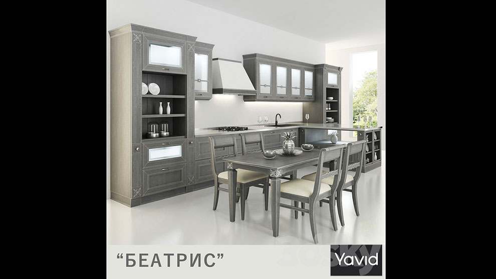 مدل سه بعدی آشپزخانه Kitchen Beatrice from Companies Yavid