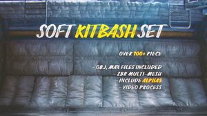 مجموعه مدل سه بعدی سطوح نرم Soft Kitbash Set Vol 1