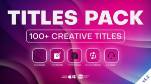 پروژه افترافکت نمایش عناوین متنی Creative Titles