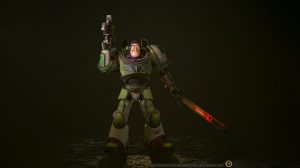 مدل سه بعدی عروسک بازلایتر Buzz Lightyear Space Marine