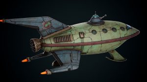 مدل سه بعدی فضاپیما فوتوراما The Futurama Planet Express