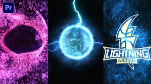 پروژه پریمیر نمایش لوگو با افکت انرژی Energy Vortex Logo Reveal
