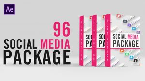 پروژه افترافکت مجموعه زیرنویس شبکه اجتماعی Social Media Lower Thirds