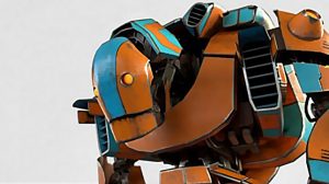 مدل سه بعدی ربات کارتونی Cartoon Mech