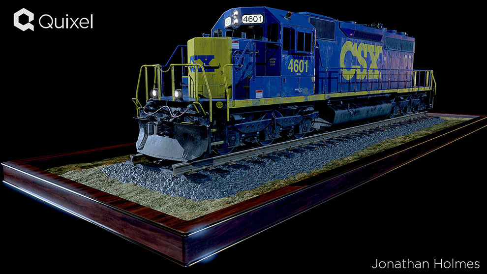 مدل سه بعدی لوکوموتیو دیزلی Electro Motive Diesel Locomotive