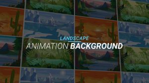 پروژه افترافکت مجموعه زمینه منظره Landscape Animation Background