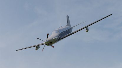 مدل سه بعدی هواپیما Plain Piper PA-46