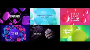 پروژه افترافکت تیتراژ با کره های انتزاعی Abstract Titles Spheres