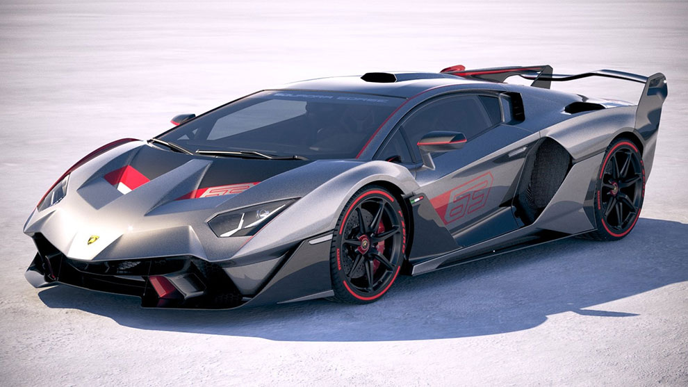 مدل سه بعدی خودرو لامبورگینی Lamborghini SC18 2019