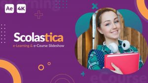 پروژه افترافکت اسلایدشو آموزش مجازی Scolastica Elearning