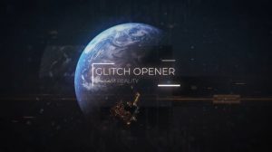 پروژه افترافکت نمایش عناوین با افکت گلیچ Technology Glitch Earth Titles