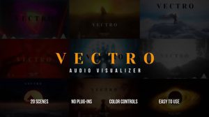 پروژه افترافکت ویژوالایزر موزیک Vectro Audio Visualizer