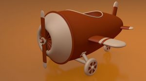 آموزش ساخت اسباب بازی هواپیما در سینمافوردی Create Low Poly Toy Plane