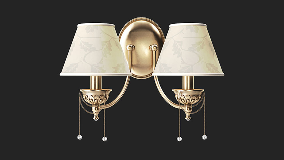 مجموعه مدل سه بعدی چراغ دیواری Wall Light Set 2