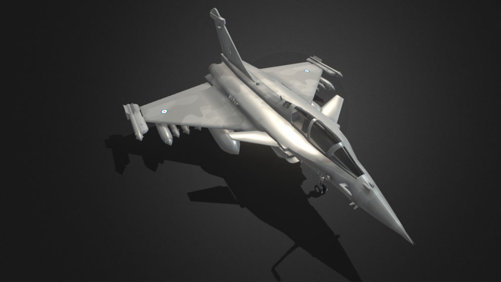 مدل سه بعدی جت Dassault Rafale
