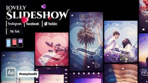 پروژه افترافکت اسلایدشو عاشقانه Instagram Stories Lovely Slideshow