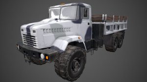 مدل سه بعدی کامیون KrAZ 6322