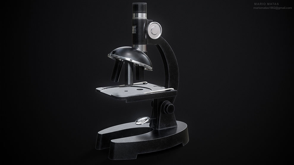 مدل سه بعدی میکروسکوپ Microscope