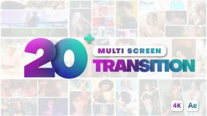 پروژه افترافکت مجموعه ترانزیشن مولتی اسکرین Multi Screen Transitions