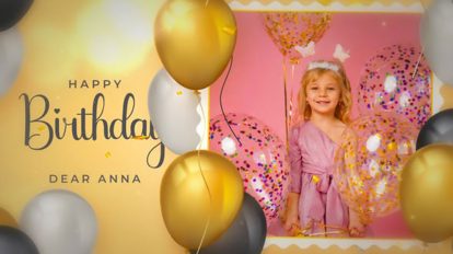 پروژه افترافکت تولد کودک Happy Birthday ii