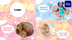 پروژه افترافکت اسلایدشو با حباب Bubble Slideshow