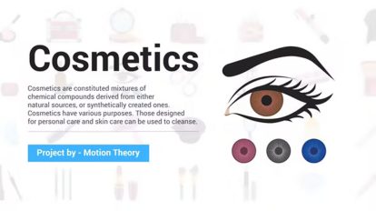 پروژه افترافکت مجموعه آیکون آرایش و زیبایی Cosmetic Makeup Icons