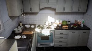 آموزش ساخت محیط آشپزخانه در آنریل انجین Creating Kitchen Environment